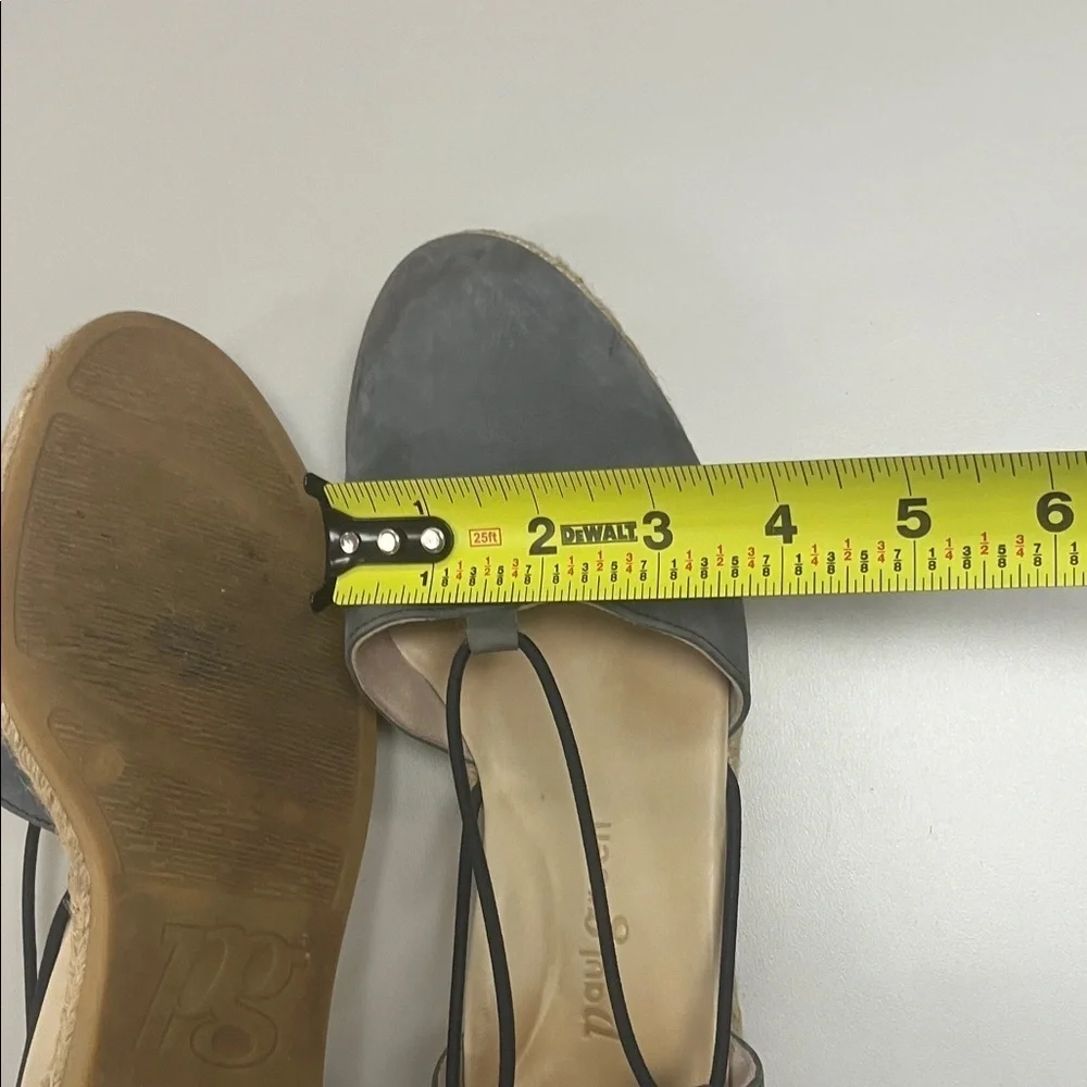 Paul Green Dark Gray Espadrille Flats size 41/2 Euro sizing